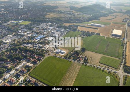 Gewerbepark Vatheuershof, Gewerbepark Vatheuershof-Sued, Autowaschanlage und ehemalige Kompostierungsanlage, Ahlen, Ruhrgebiet, Nordrhein-Westfalen, Germa Stockfoto
