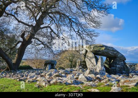 Dyffryn Ardudwy prähistorisches Kammergrab in Nordwales Stockfoto