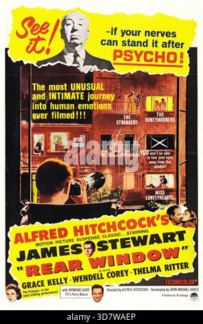 ALFRED HITCHCOCK in ALFRED HITCHCOCKS HECKFENSTER (1954) – Originaltitel: HECKFENSTER – Regie: ALFRED HITCHCOCK. Quelle: PARAMOUNT PICTURES / Album Stockfoto