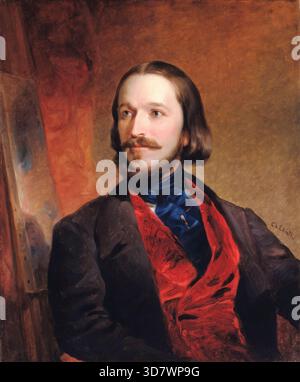 William Sidney Mount (1807–1868), US-amerikanischer Maler, Porträtgemälde in Öl auf Leinwand von Charles Loring Elliott, um 1850 Stockfoto