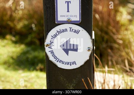 Internationaler appalachian Trail Teil der Trommelschleife Wanderroute durch cashel glencolumbkille County donegal republik irland Stockfoto