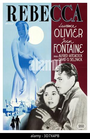 JOAN FONTAINE und LAURENCE OLIVIER in REBECCA (1940), Regie ALFRED HITCHCOCK. Bild: Selznick International Pictures / Album Stockfoto