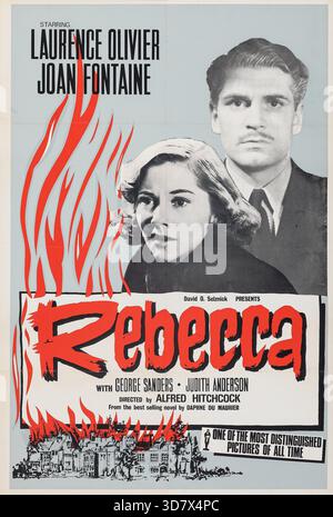 JOAN FONTAINE und LAURENCE OLIVIER in REBECCA (1940), Regie ALFRED HITCHCOCK. Bild: Selznick International Pictures / Album Stockfoto