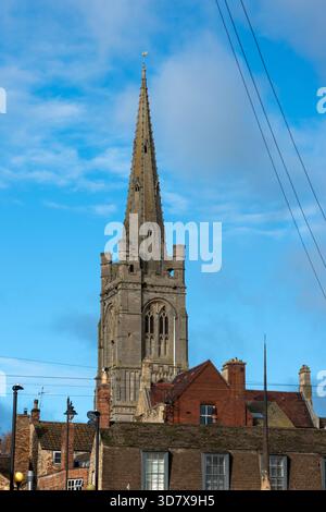 Stamford, 24. November 2025: Marktstadt in Lincolnshire Stockfoto