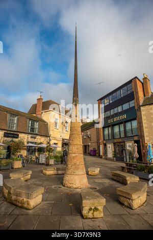 Stamford, 24. November 2025: Marktstadt in Lincolnshire Stockfoto