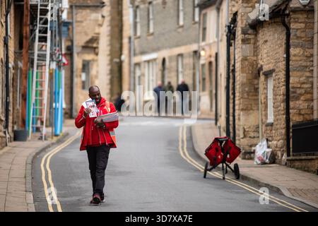 Stamford, 24. November 2025: Marktstadt in Lincolnshire Stockfoto