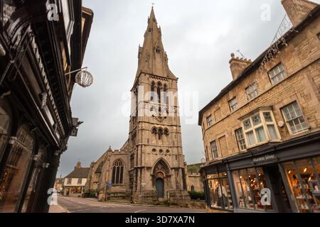 Stamford, 24. November 2025: Marktstadt in Lincolnshire Stockfoto