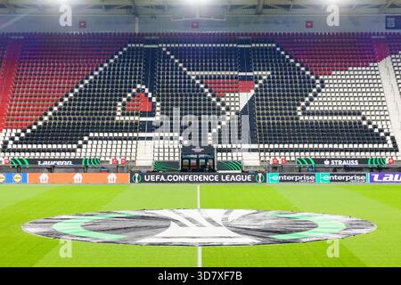 Alkmaar, Niederlande. November 2025. ALKMAAR, 27.11.2025, AFAS-Stadion, Saison 2025/2026, UEFA Europa Conference League, dritte Qualifikationsrunde, Spiel zwischen AZ und Shelbourne, Credit: Pro Shots/Alamy Live News Stockfoto