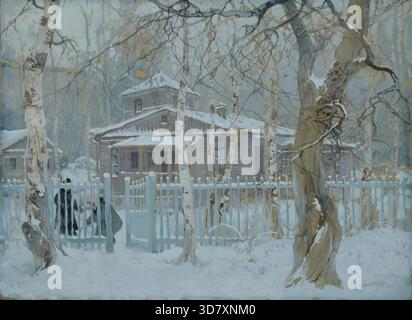 Winterlandschaft, 1915. Aus einer privaten Sammlung. Stockfoto