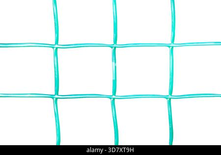 Plastikgitter isoliert auf weißem Hintergrund Stockfoto