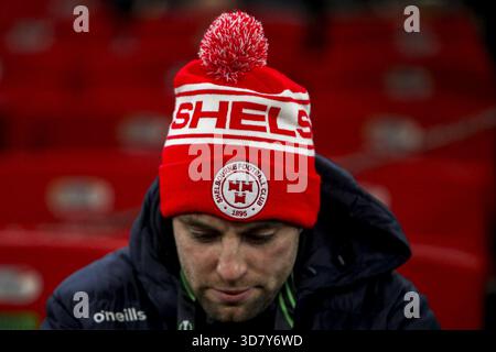 Alkmaar, Niederlande. November 2025. ALKMAAR, 27.11.2025, AFAS-Stadion, Saison 2025/2026, UEFA Europa Conference League, dritte Qualifikationsrunde, Spiel zwischen AZ und Shelbourne, Shelbourne Suporters Credit: Pro Shots/Alamy Live News Stockfoto
