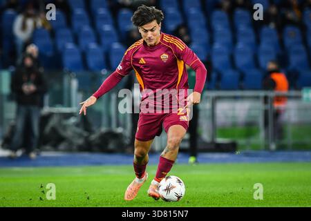 Rom, Italie. November 2025. Paulo DYBALA von AS Roma während der UEFA Europa League, League-Phase, MD5, Fußballspiel zwischen AS Roma und FC Midtjylland am 27. November 2025 im Stadio Olimpico in Rom, Italien - Foto Massimo Insabato/Matthieu Mirville/DPPI Credit: DPPI Media/Alamy Live News Stockfoto