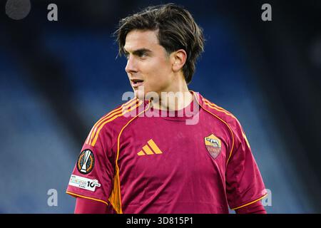 Rom, Italie. November 2025. Paulo DYBALA von AS Roma während der UEFA Europa League, League-Phase, MD5, Fußballspiel zwischen AS Roma und FC Midtjylland am 27. November 2025 im Stadio Olimpico in Rom, Italien - Foto Massimo Insabato/Matthieu Mirville/DPPI Credit: DPPI Media/Alamy Live News Stockfoto