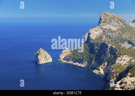 Blick auf das berühmte Cap de Formentor, Mallorca, Spanien Stockfoto