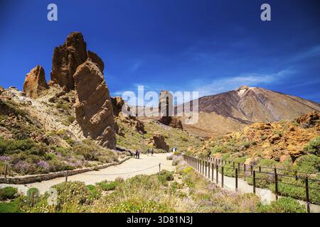 Wunderschöner Teide Nationalpark auf Teneriffa, Kanarischen Inseln, Spanien Stockfoto