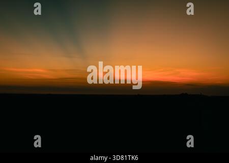 Atemberaubende Dämmerung über den Florida Everglades Stockfoto