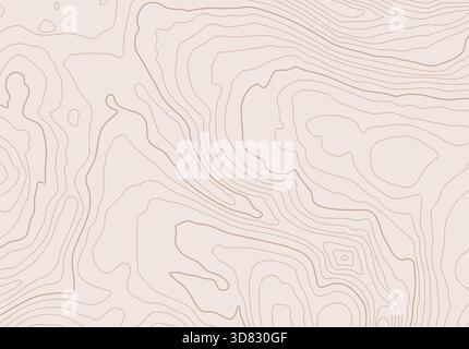 Topografischer Kartenhintergrund mit Höhenlinien. Abstrakte Geländetopographie mit Höhenniveaus des Relief Stock Vektor