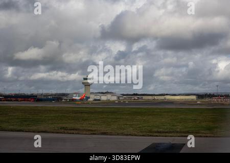 London Gatwick, Flughafen, West Sussex Stockfoto