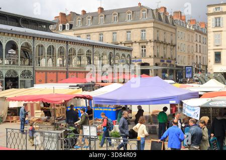Frankreich, Haute Vienne, Limoges, Place de la Motte, zentrale Markthallen (1889) Stockfoto