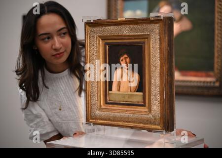 Vorschau der Gemälde des alten Meisters und des 19. Jahrhunderts in Sotheby's Bond Street London. Die Abendauktion findet am 3 . Dezember 2025 statt . Stockfoto