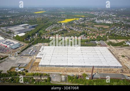 Opel Logistics, ehemals OPEL Werk 2 in Bochum-Langendeer, neues Lagergebäude, Bochum, Ruhrgebiet, Nordrhein-Westfalen, Deutschland, Europa, DE, Stockfoto