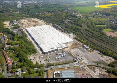 Opel Logistics, ehemals OPEL Werk 2 in Bochum-Langendeer, neues Lagergebäude, Bochum, Ruhrgebiet, Nordrhein-Westfalen, Deutschland, Europa, DE, Stockfoto