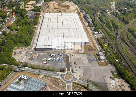 Opel Logistics, ehemals OPEL Werk 2 in Bochum-Langendeer, neues Lagergebäude, Bochum, Ruhrgebiet, Nordrhein-Westfalen, Deutschland, Europa, DE, Stockfoto