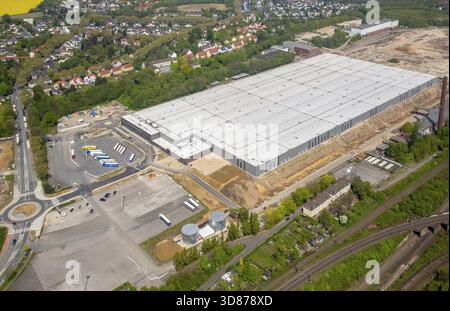Opel Logistics, ehemals OPEL Werk 2 in Bochum-Langendeer, neues Lagergebäude, Bochum, Ruhrgebiet, Nordrhein-Westfalen, Deutschland, Europa, DE, Stockfoto