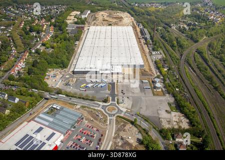 Opel Logistics, ehemals OPEL Werk 2 in Bochum-Langendeer, neues Lagergebäude, Bochum, Ruhrgebiet, Nordrhein-Westfalen, Deutschland, Europa, DE, Stockfoto