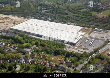 Opel Logistics, ehemals OPEL Werk 2 in Bochum-Langendeer, neues Lagergebäude, Bochum, Ruhrgebiet, Nordrhein-Westfalen, Deutschland, Europa, DE, Stockfoto