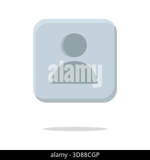 Symbol für Benutzerkonto. Profilsymbol. Vektor für Personavatar. Emblem des Identitätsmitglieds. Stock Vektor