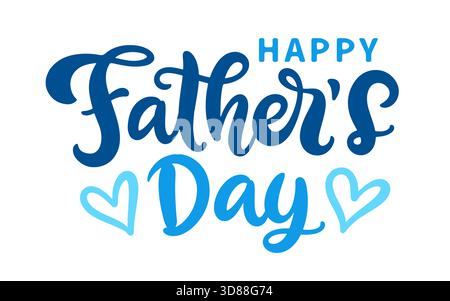 Grußkarte zum Happy Vathers Day Typografie-Design Stock Vektor