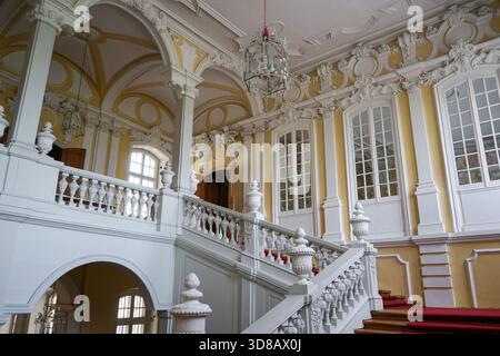 Treppe im Rundāle-Palast, Lettland Stockfoto