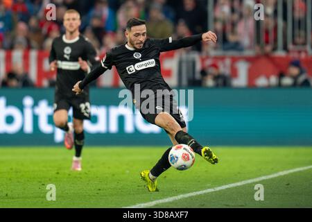 Bundesliga 12. Spieltag, FC Bayern München vs. ST. Pauli in der Allianz Arena München, Samstag 29.11.2025. Stockfoto