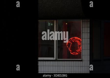 Neon im Barbican Stockfoto