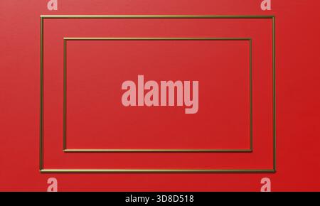 Rot rosa orange Farbe Farbverlauf Hintergrund Tapete Textur Rahmen goldene gelbe Musterlinie chinesisches Neujahr china asien präsentieren Produktmarketing Adv Stockfoto