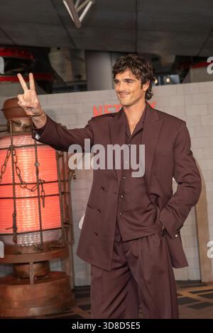 Jacob Elordi nimmt am 06. Oktober 2025 an Netflix's Premiere von „Frankenstein“ im Academy Museum of Motion Pictures in Los Angeles, KALIFORNIEN, Teil. Stockfoto