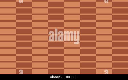 Braune Terrakotta Wandziegel nahtlose Muster Hintergrund abstrakte Tapete grafische Textur Vektor Illustration Stock Vektor