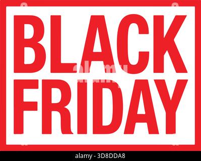Auffälliges Black Friday Banner Stock Vektor