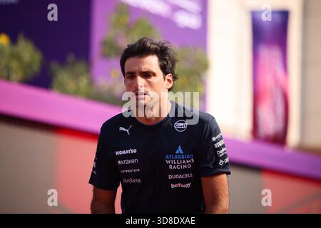 Doha, Katar. November 2025 30. Carlos Sainz (Atlassian Williams Racing, 55), QAT, Formel-1-Weltmeisterschaft, großer Preis von Katar, Doha, Lusail, Lusail International Circuit, Sonntag, Renntag, 30.11.2025 Foto: Eibner-Pressefoto/Annika Graf Credit: dpa/Alamy Live News Stockfoto
