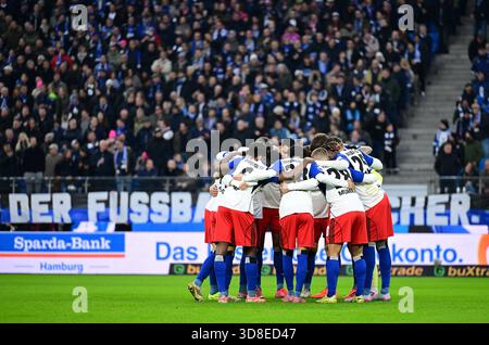 Team HSV Hamburg, 30. November 2025, Fußball, Bundesliga, HSV Hamburg - Stuttgart Stockfoto