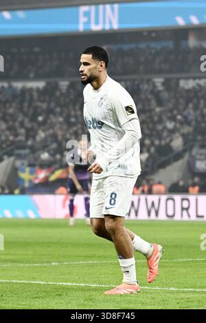 Brüssel, Belgien November 2025 30. Adem Zorgane der Union wurde während eines Fußballspiels zwischen RSC Anderlecht und Royale Union Saint-Gilloise am Sonntag, den 30. November 2025 in Anderlecht, am 16. Tag der ersten Liga der Jupiler Pro League 2025-2026, dargestellt. BELGA PHOTO MAARTEN STRAETEMANS Credit: Belga News Agency/Alamy Live News Stockfoto