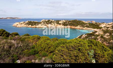 Cala Napoletana Strand auf der Insel Caprera im Maddalena Archipel, Italien. Stockfoto