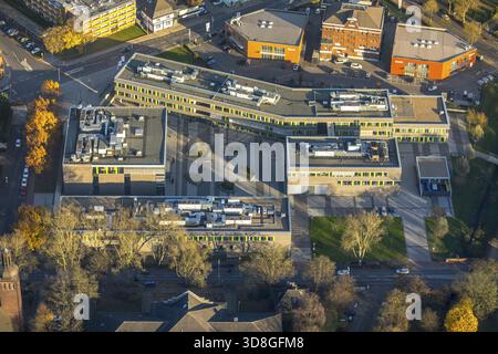 Rhein-Waal-Universität, Universitätscampus, Universitätscampus, Kamp-Lintfort, Ruhrgebiet, Niederrhein, Nordrhein-Westfalen, Deutschland, DEU, Europa, aeri Stockfoto
