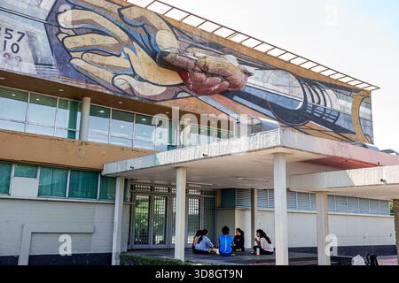 Mexiko-Stadt Mexiko, nationale Autonome Universität von Mexiko Universidad Nacional Autonoma de Mexico UNAM, Schulcampus, Rectoria de la UNAM Rectory, gro Stockfoto