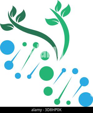 Designvorlage für DNA Icon-Logo Stock Vektor