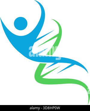 Designvorlage für DNA Icon-Logo Stock Vektor