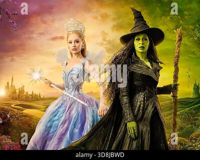WICKED: FOR GOOD 2025 Universal Pictures Film mit Ariana Grande links und Cynthia Erivo Stockfoto