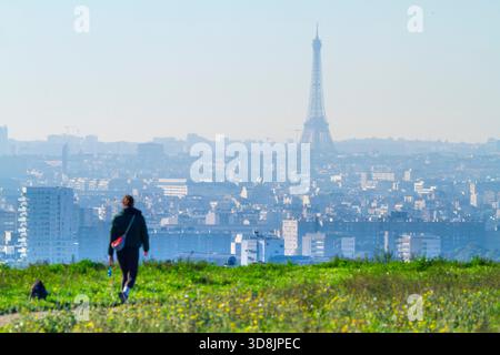 Frankreich, Ile-de-France, Val-d'Oise, Argenteuil, der Hügel von Orgemont. Stockfoto