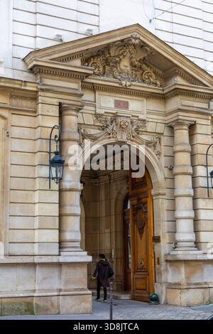 Frankreich, Ile-de-France, Paris. 8. Arrondissement. Rue du Faubourg Saint-Honore. Interallied Union Circle (Interallied Union Circle) Stockfoto